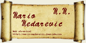 Mario Medarević vizit kartica